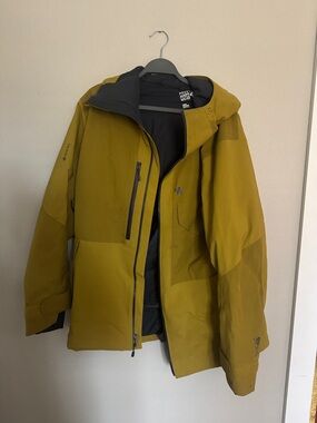 Mountain Hardwear Men's Hooded Shell Jacket - Olive/Gold